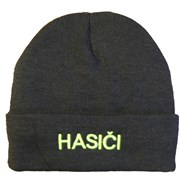 Čepice zimní pletená /kulich/ Thinsulate s nápisem HASIČI /tmavě modrá, nápis neonový/-silná