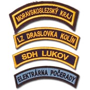 Domovenka SDH /tmavě modrý podklad, zlaté vyšití/