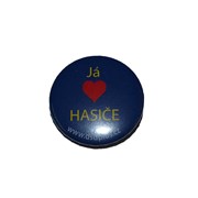 Placka - buton se zavíracím špendlíkem  průměr 2,5cm /hasičská tématika/ - DOPRODEJ