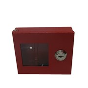 Skříňka na klíče se zámkem, červená /110x93x32mm/