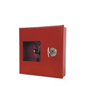 Skříňka PH na klíče se zámkem, červená /115x115x30mm/