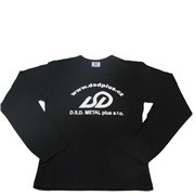 Tričko logo  D.S.D černé, dlouhý rukáv
