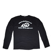Tričko logo DSD dětské černé, dlouhý rukáv