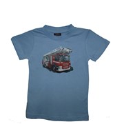 Tričko dětské potisk hasičské autíčko "ŽEBŘÍK"- světle modré