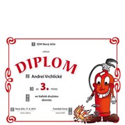 Diplom dětský A4 Hasiči č.10