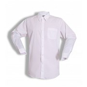 Košile bílá dlouhý rukáv s nárameníky - prodloužená