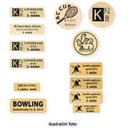 Štítek laser- folie - průměr 25mm