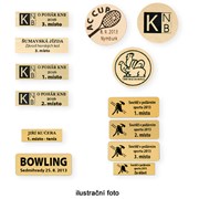 Štítek samolepící laser - fólie, 80x30mm