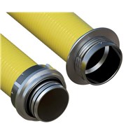 Savice 2,5 m se šroubením Profi-Extra pr. 110Mm, Flame 45 žlutá s prodlouženou košovkou