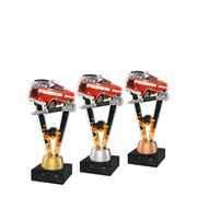 Poháry - trofej akrylátová (výška 16cm), podstavec černý