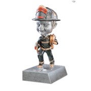 Poháry - Figurka hasič /14cm/ - hýbací hlava