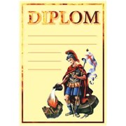 Diplom A4 -  hasičský Sv. Florián -DOPRODEJ
