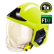 Přilba zásahová MSA Gallet F1 XF Fire Gold+ /Nomex/  /EN443:2008/