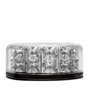 Maják magnetický LED červeno-modrý 12/24V, /24x LED 3W, R65/