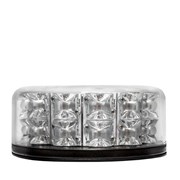 Maják magnetický LED červeno-modrý 12/24V, /24x LED 3W, R65/