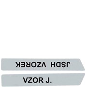 Samolepka reflexní pro přilby Dräger HPS 3100/3500 - zadní /s potiskem/bez/