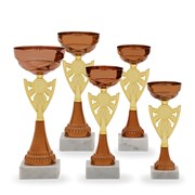 Poháry - sada EKONOM - bronzovo/zlatý (26,28,31cm)