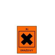 Tabulka -  Xn - zdraví škodlivý (symbol+text) samolepka A8 oranžová