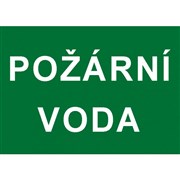 Tabulka - Požární voda 150x105 plast