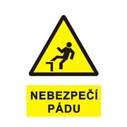 Tabulka - Nebezpečí pádu