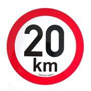 Tabulka - Označení rychlosti 20km průměr 200 výřez samolepka