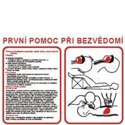 Tabulka - První pomoc při bezvědomí - A3 plast