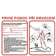 Tabulka - První pomoc při krvácení - A3 plast