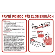 Tabulka - První pomoc při zlomeninách - A3 plast